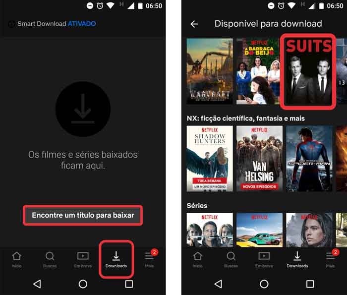Como assistir netflix offline — passo 1